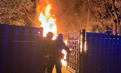 229 Brennende Müllcontainer